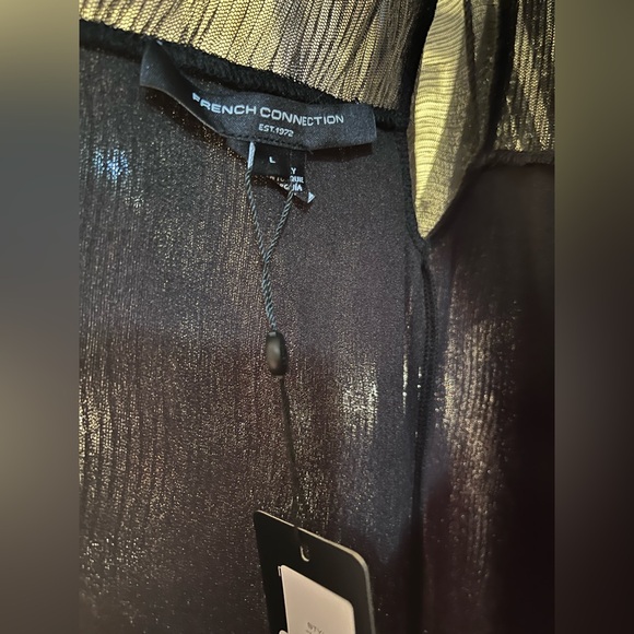 French Connection Black Dress. Size L - Picture 9 of 10